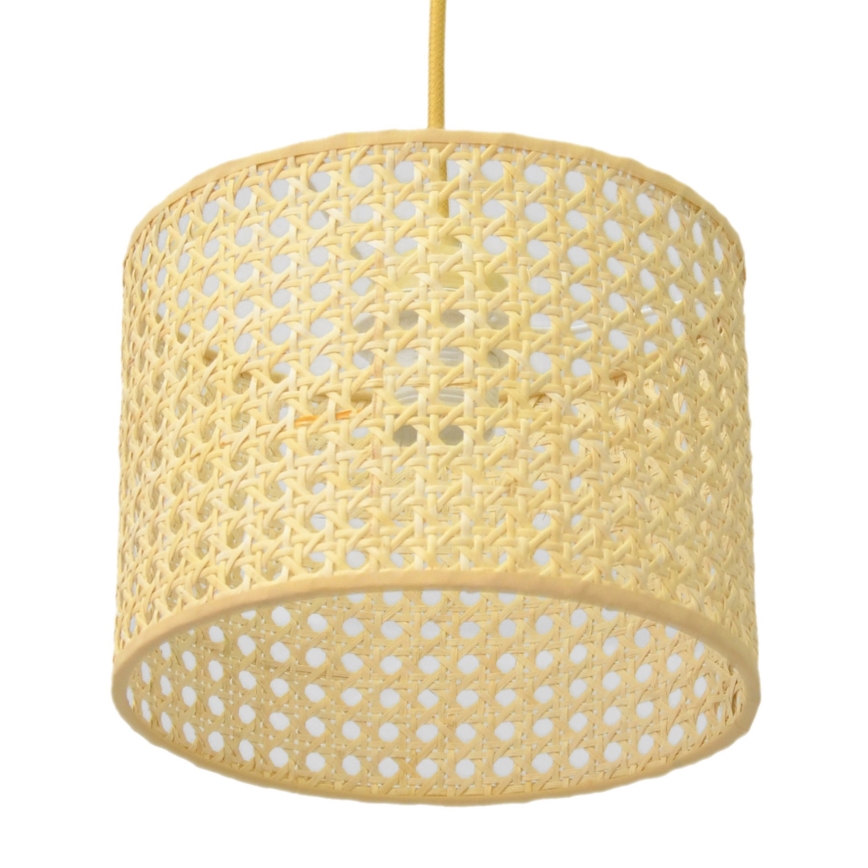 Rippuvalaisin ALBA 1xE27/15W/230V d. 20 cm rottinki