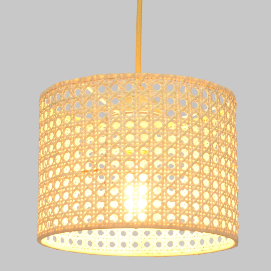 Rippuvalaisin ALBA 1xE27/15W/230V d. 20 cm rottinki