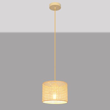 Rippuvalaisin ALBA 1xE27/15W/230V d. 20 cm rottinki