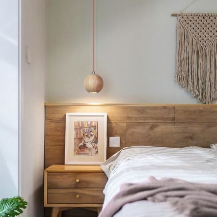 Ripustettava kattovalaisin vaijerilla, 1xGU10/10W/230V, halkaisija 11 cm, massiivipuu (saarni)