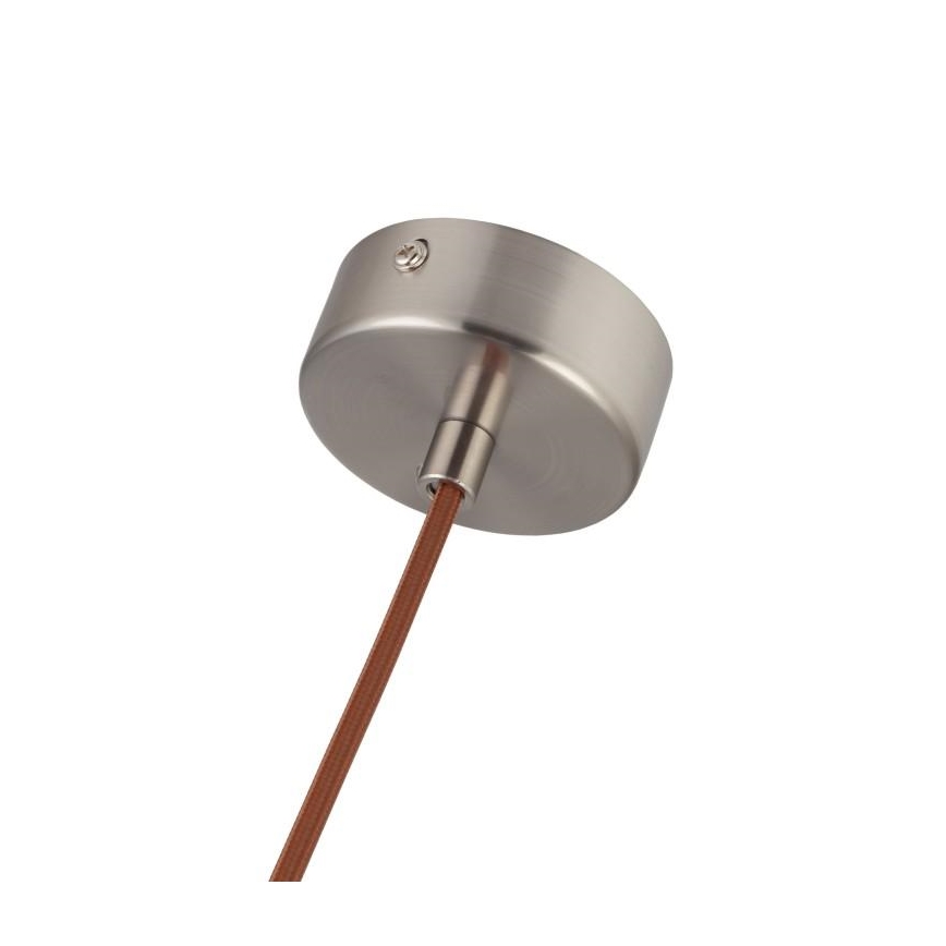 Ripustettava kattovalaisin vaijerilla, 1xGU10/10W/230V, halkaisija 11 cm, massiivipuu (saarni)