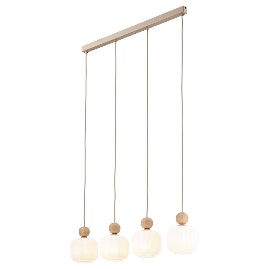 Ripustettava valaisin BALLO 4xE14/10W/230V beige