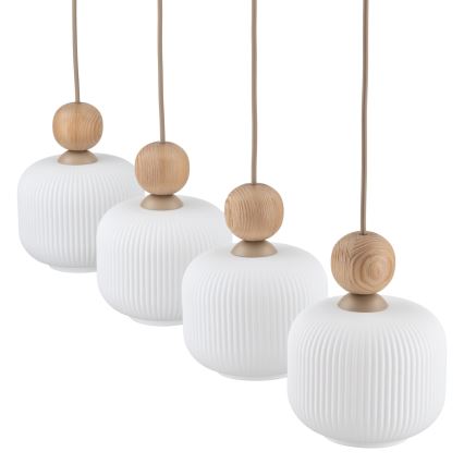 Ripustettava valaisin BALLO 4xE14/10W/230V beige