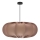 Ripustettava valaisin johdolla CAFEE 1xE27/40W/230V, halkaisija 52 cm, ruskea
