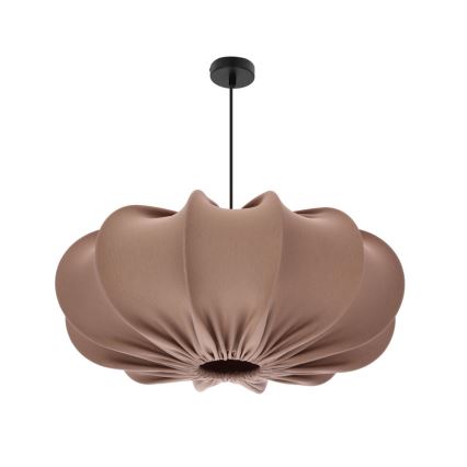 Ripustettava valaisin johdolla CAFEE 1xE27/40W/230V, halkaisija 52 cm, ruskea