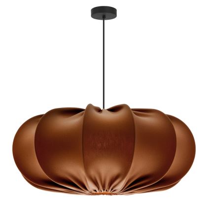 Ripustettava valaisin johdolla CAFEE 1xE27/40W/230V, halkaisija 52 cm, ruskea