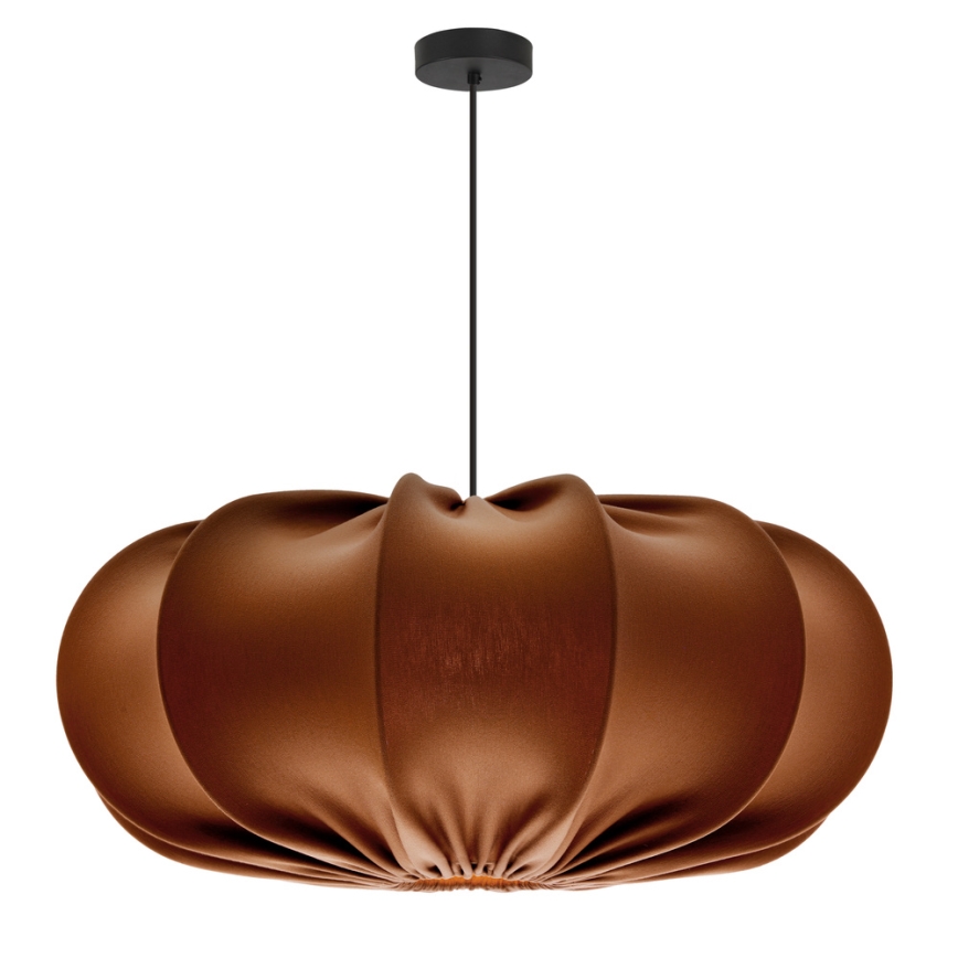 Ripustettava valaisin johdolla CAFEE 1xE27/40W/230V, halkaisija 52 cm, ruskea