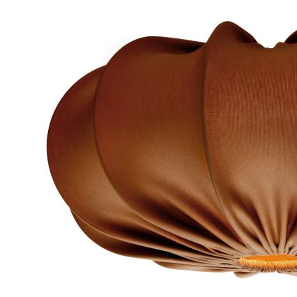 Ripustettava valaisin johdolla CAFEE 1xE27/40W/230V, halkaisija 52 cm, ruskea