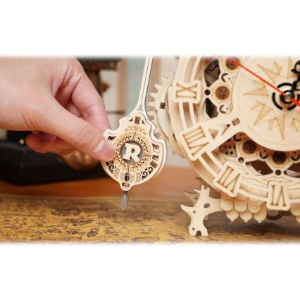 RoboTime - 3D puinen mekaaninen palapeli Pöllö kello