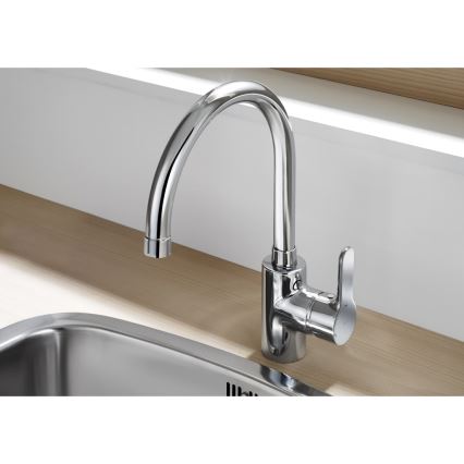Roca A5A8409C00 - Keittiöhana L20 32,5 cm kiiltävä kromi