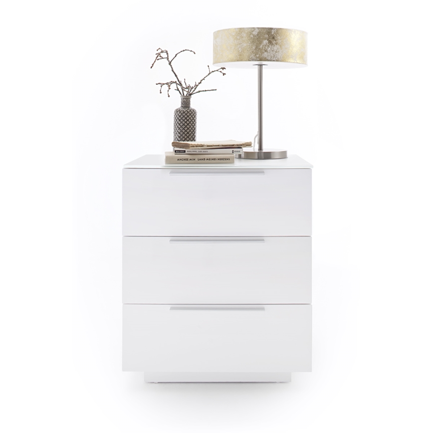 ROCKY XXL -yöpöytä, valkoinen