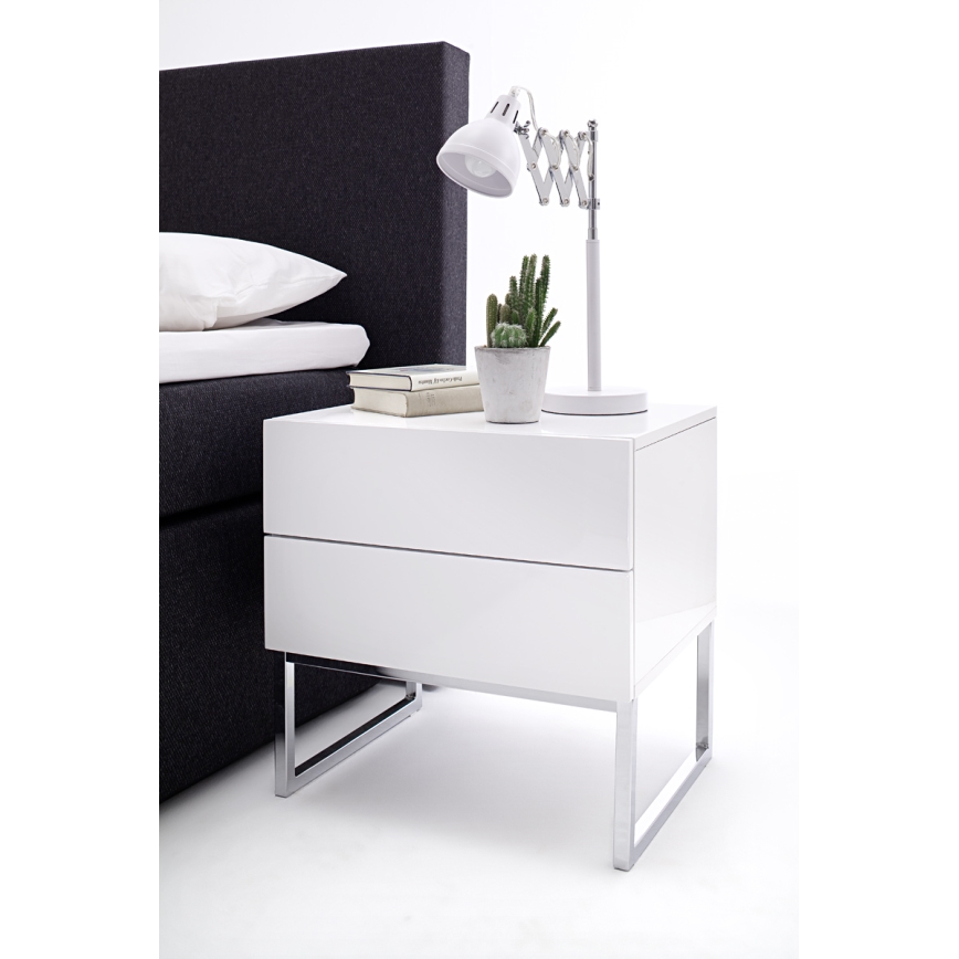 ROCKY yöpöytä, valkoinen