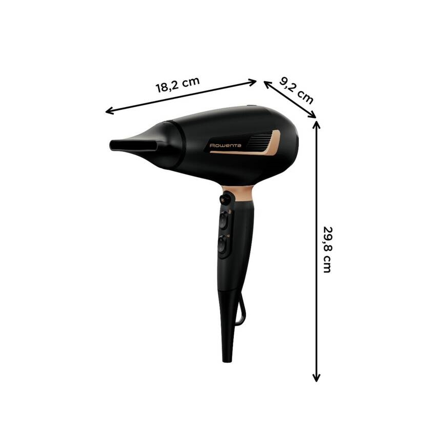 Rowenta - Hiustenkuivain PRO EXPERT 2200W/230V musta