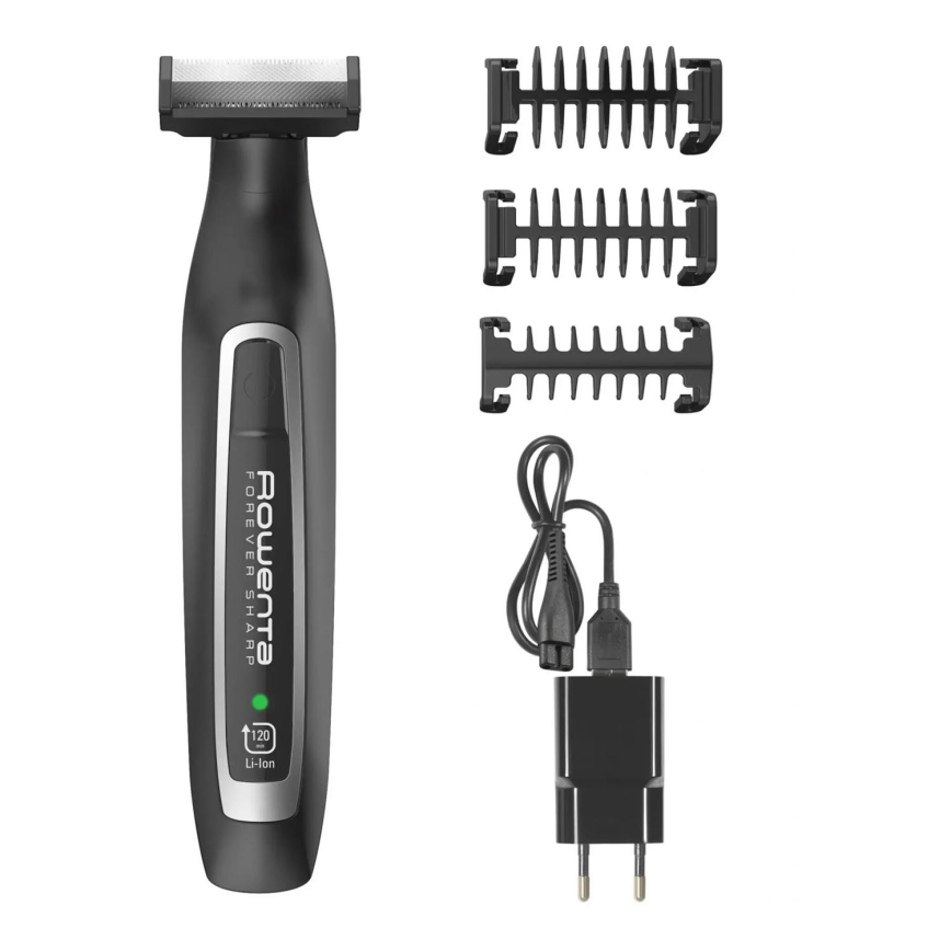 Rowenta - Hiustrimmeri FOREVER SHARP 3in1 musta