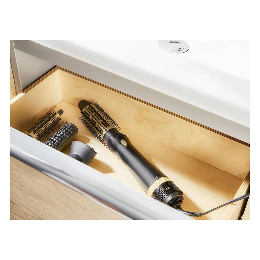 Rowenta - Kuumailmaharja EXPRESS STYLE 800W/230V musta/kulta