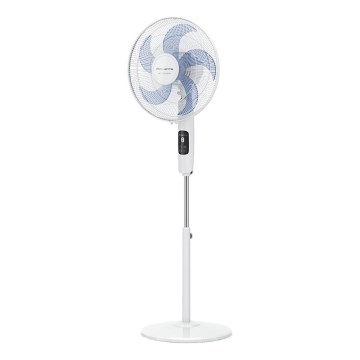 Rowenta - Lattiatuuletin TURBO SILENCE 55W/230V 147 cm valkoinen + kauko-ohjaus