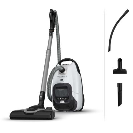 Rowenta - Pölypussillinen imuri SILENCE FORCE ALLERGY+ 4,5 l 400 W/230 V musta/valkoinen