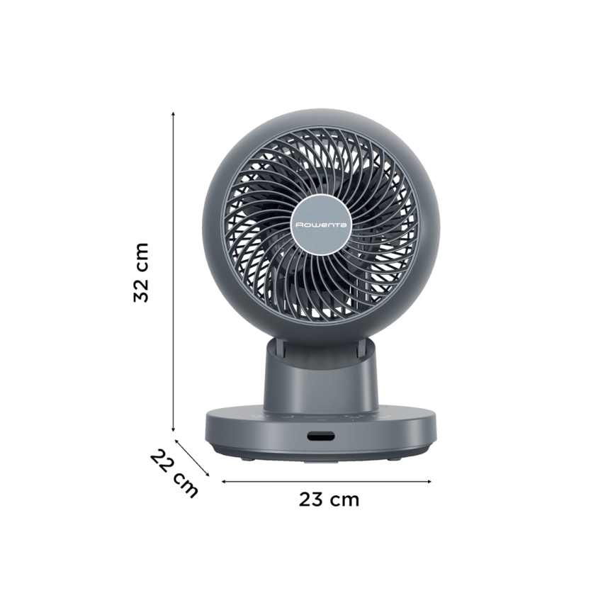 Rowenta - Pöytätuuletin TURBO SWIFT COMPACT 230V sininen + kaukosäädin