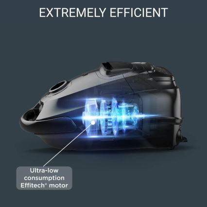 Rowenta - Pussi-imuri SILENCE FORCE ALLERGY+ 4,5l 400W/230V musta/valkoinen