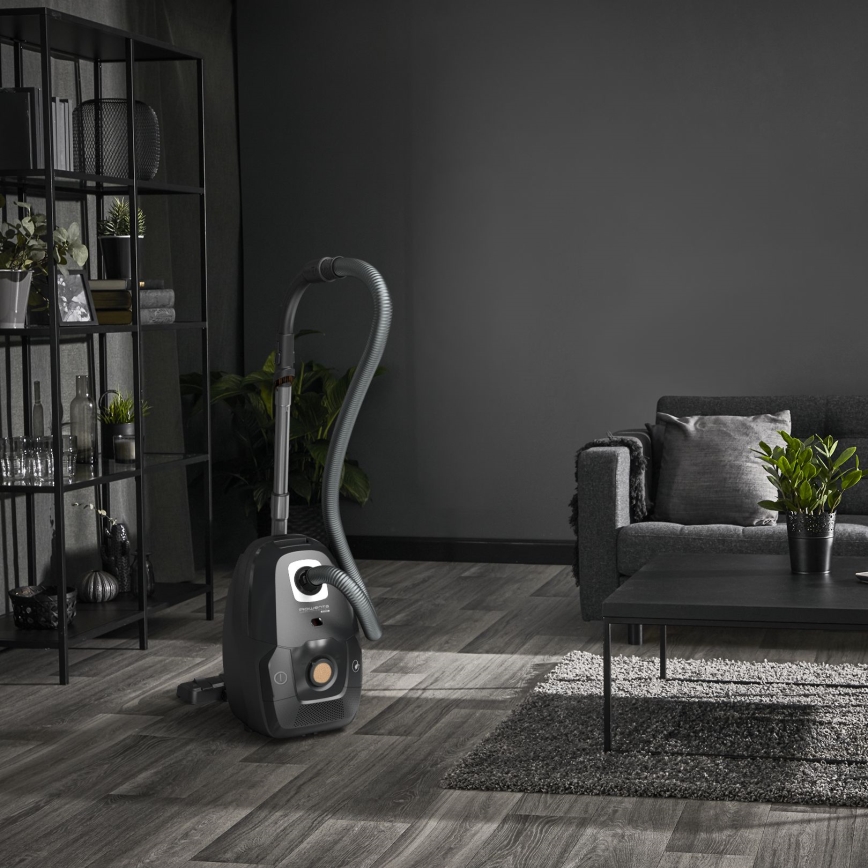 Rowenta - Pussi-imuri VIHREÄ FORCE EFFITECH ECO TOTAL CLEAN 400W/230V musta