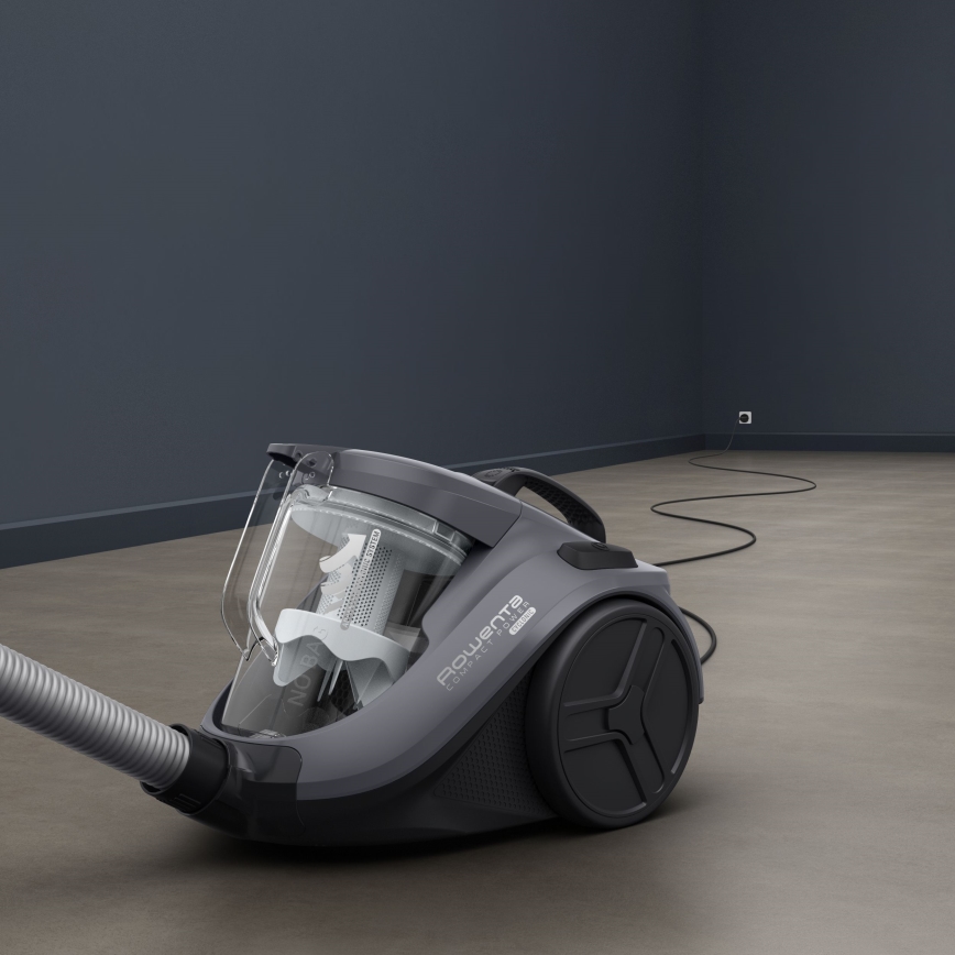 Rowenta - Pussiton pölynimuri COMPACT POWER 1,5l 750W/230V harmaa