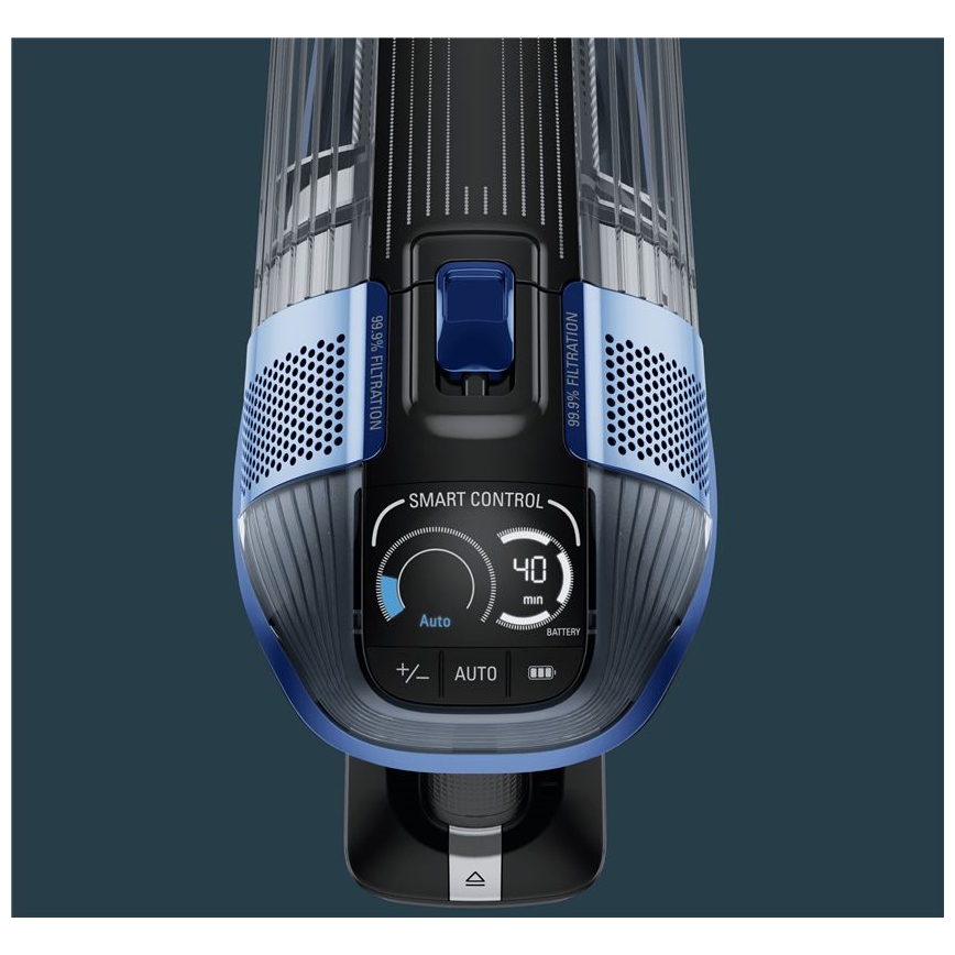 Rowenta - Sauva imuri mopilla X-FORCE FLEX ANIMAL AQUA AUTO 3in1 480W/32,4V 2500 mAh sininen