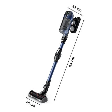 Rowenta - Sauva imuri mopilla X-FORCE FLEX ANIMAL AQUA AUTO 3in1 480W/32,4V 2500 mAh sininen