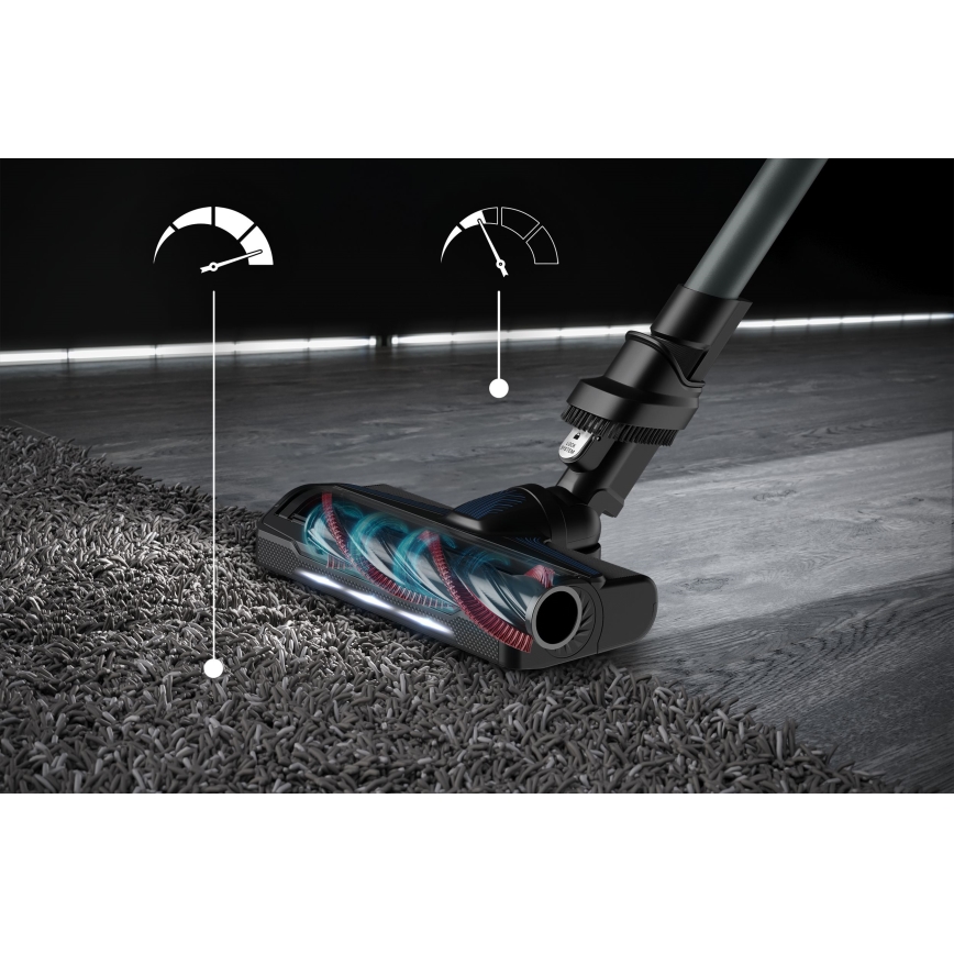 Rowenta - Sauva imuri mopilla X-FORCE FLEX ANIMAL AQUA AUTO 4in1 250W/25,2V 2500 mAh musta/sininen