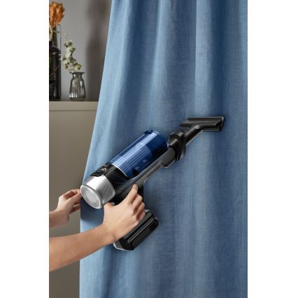 Rowenta - Sauva imuri mopilla X-FORCE FLEX ANIMAL AQUA AUTO 4in1 250W/25,2V 2500 mAh musta/sininen
