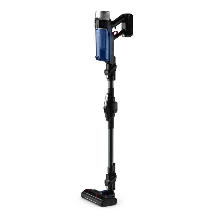 Rowenta - Sauva imuri mopilla X-FORCE FLEX ANIMAL AQUA AUTO 4in1 250W/25,2V 2500 mAh musta/sininen