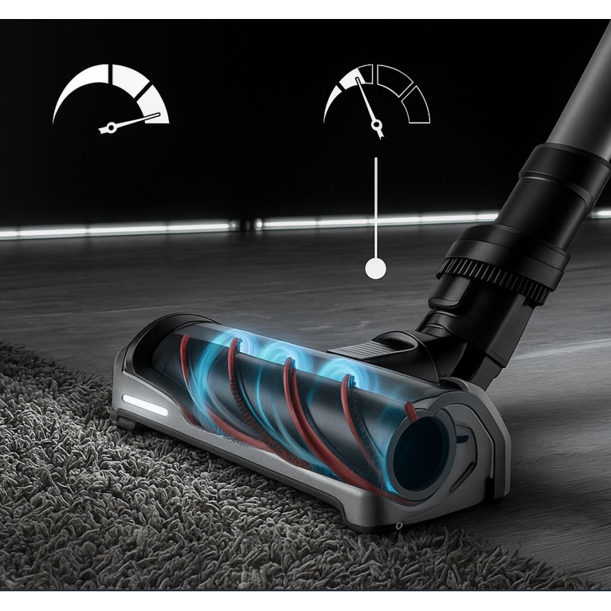 Rowenta - 3-in-1 varsi-imuri ja moppi X-FORCE FLEX ANIMAL AQUA AUTO 480W/32,4V 2500 mAh sininen