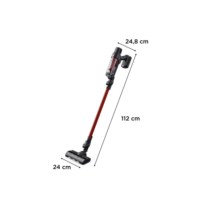 Rowenta - 2-in-1 sauva- ja käsipölynimuri X-PERT ANIMAL 140 W/18 V, 2000 mAh, punainen