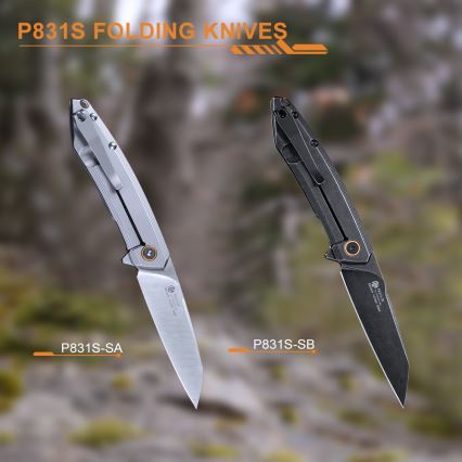 Ruike RUP831SSB - Taittuva veitsi 19,5 cm musta