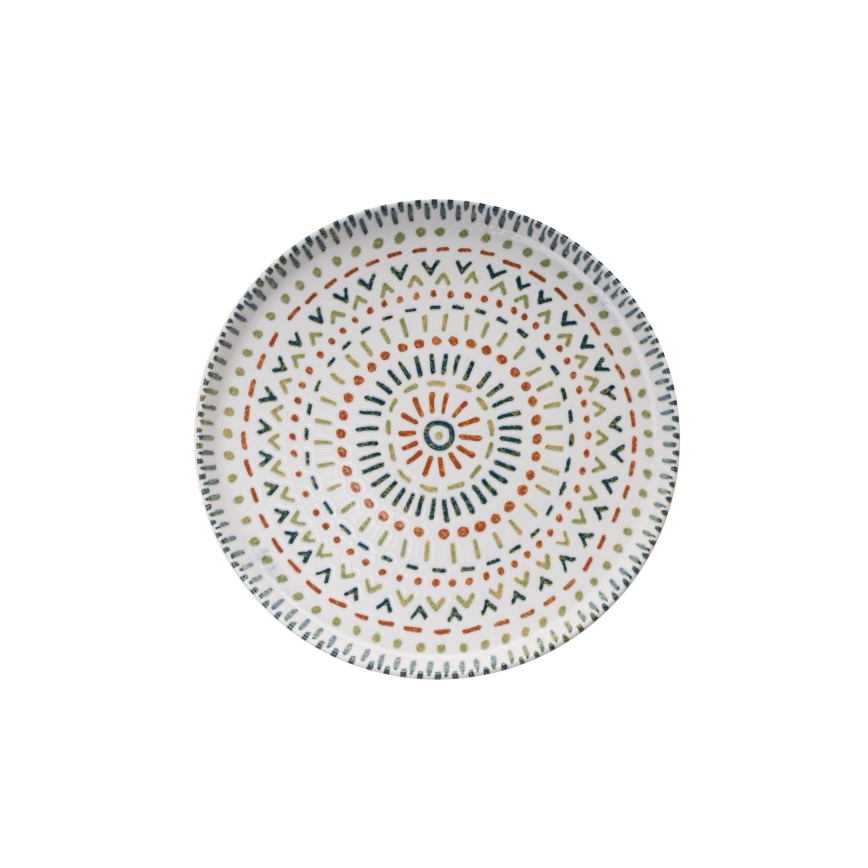 Ruokailusetti 12 kpl monivärinen/posliini