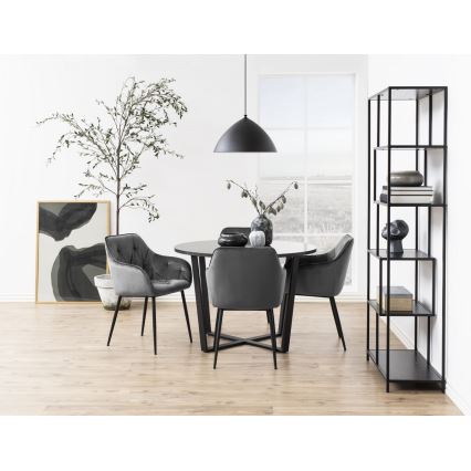 Ruokapöydän tuoli käsinojilla AYLIN 1 kpl tumma