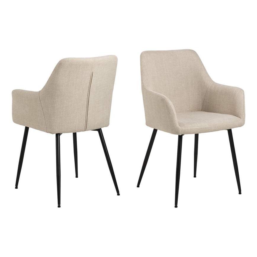 Ruokapöydän tuoli käsinojilla TANYA 1 kpl beige