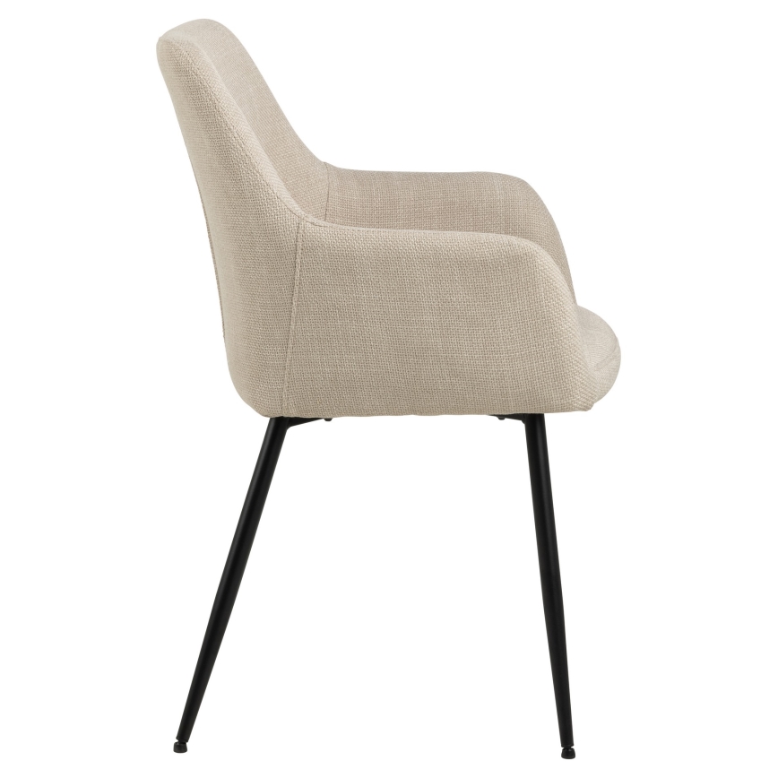 Ruokapöydän tuoli käsinojilla TANYA 1 kpl beige