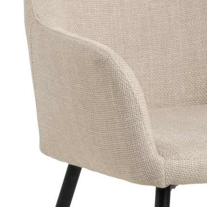 Ruokapöydän tuoli käsinojilla TANYA 1 kpl beige