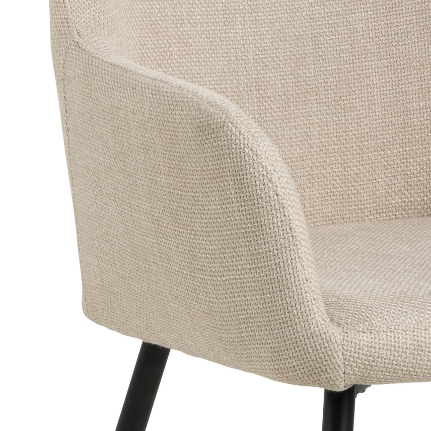 Ruokapöydän tuoli käsinojilla TANYA 1 kpl beige
