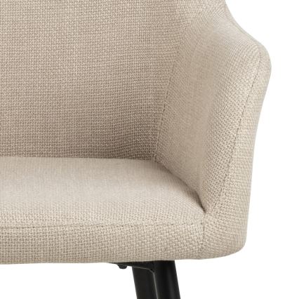 Ruokapöydän tuoli käsinojilla TANYA 1 kpl beige