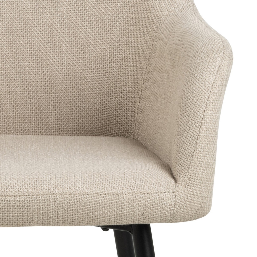 Ruokapöydän tuoli käsinojilla TANYA 1 kpl beige