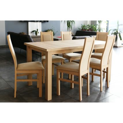 Ruokapöydän tuoli ZOE pyökki/kerma