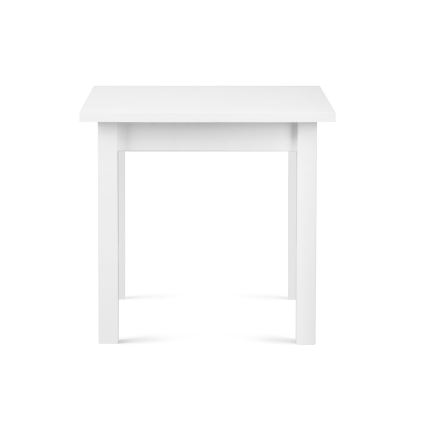 Ruokapöytä HOSPE 78x80 cm pyökki/valkoinen