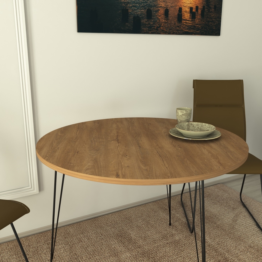 Ruokapöytä SANDALF 75x90 cm ruskea