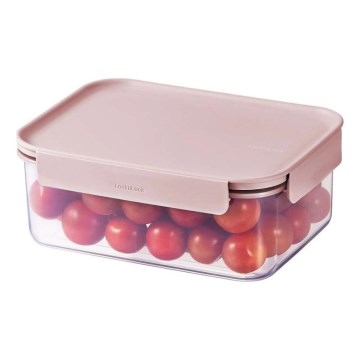 Ruokasäilytysrasia CLASSIC PLUS 1,65 l vaaleanpunainen/läpinäkyvä