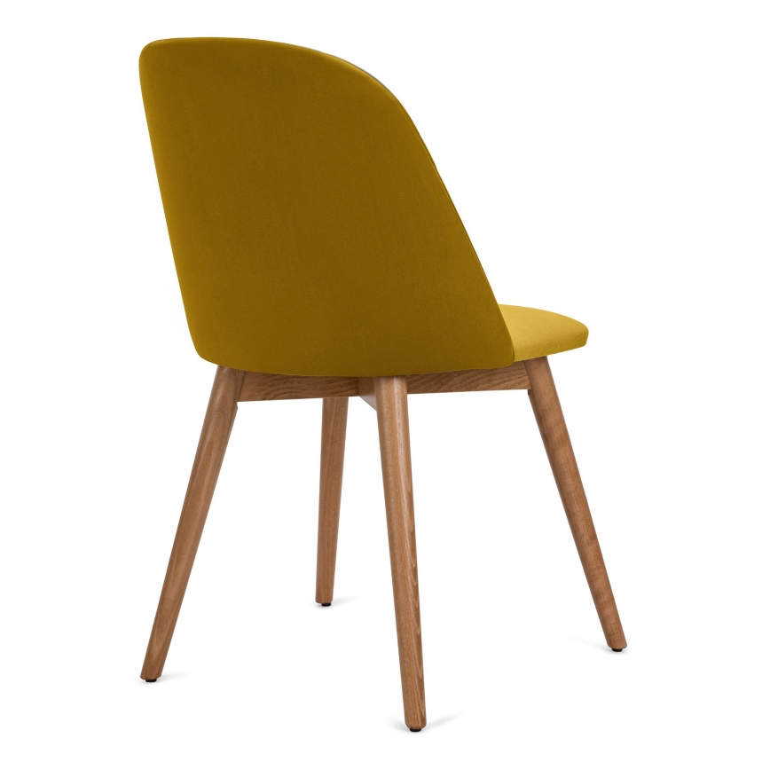 Ruokatuoli BAKERI 86x48 cm keltainen/vaalea tammi