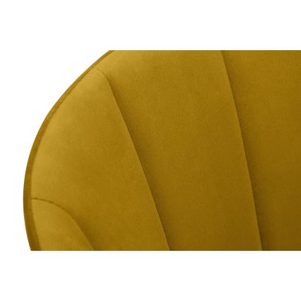 Ruokatuoli BAKERI 86x48 cm keltainen/vaalea tammi