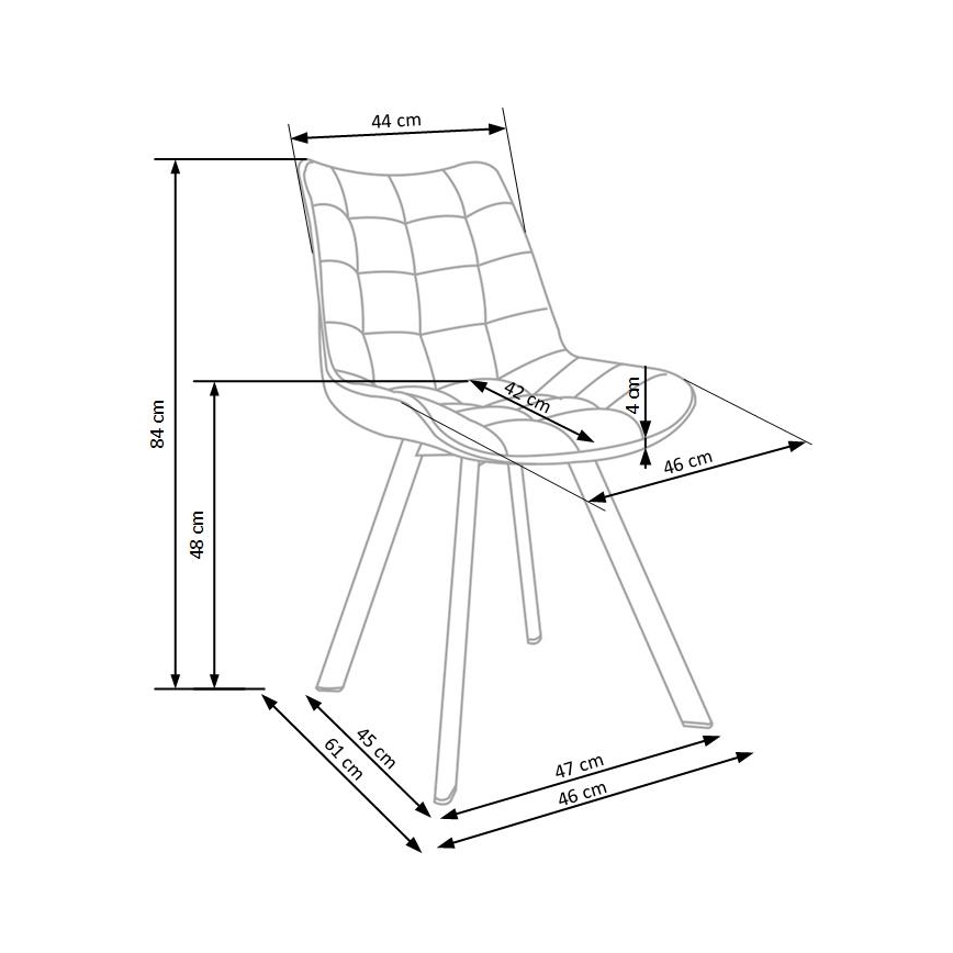 Ruokatuoli COMORO 1 kpl tummanpunainen