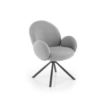 Ruokatuoli KIVA 1 kpl harmaa