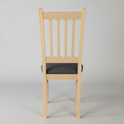 Ruokatuoli SIMON koivu/tummanharmaa